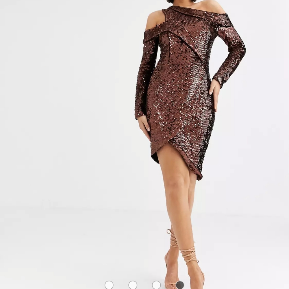 Lavish Alice velvet sequin cocktail dress NWT